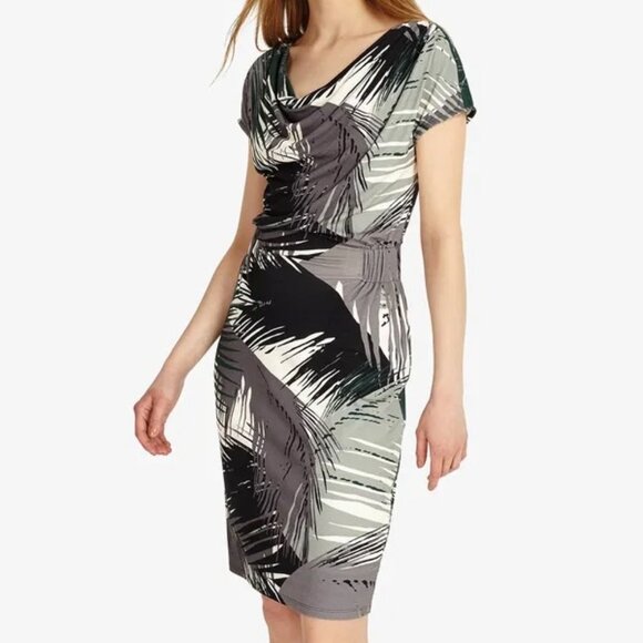Phase Eight St. Louis Fern Leaf‎ Print Pencil Dress Size 12 - Picture 1 of 10